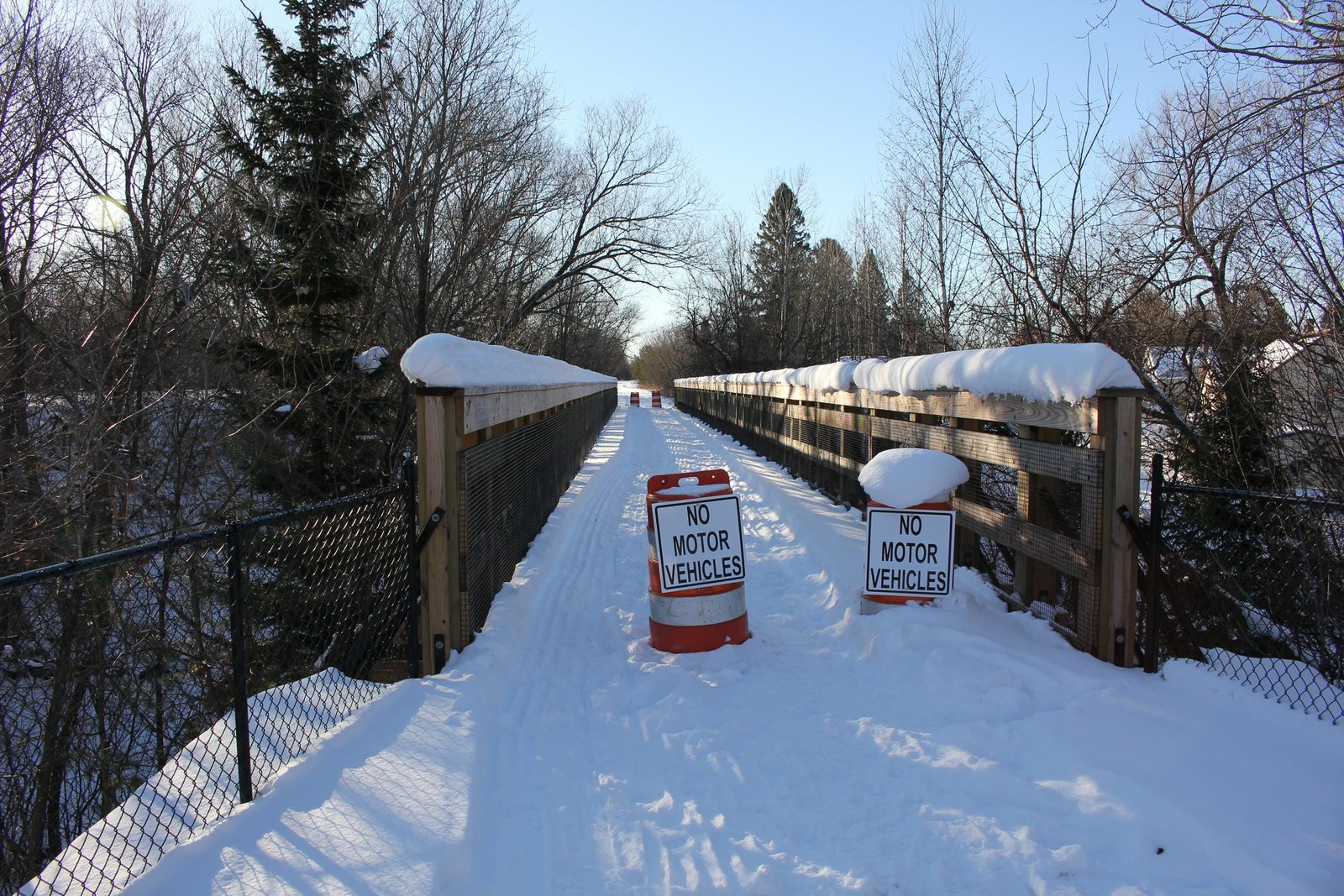 Looking west